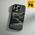 Classic Design iPhone Case - Black Snow Peak